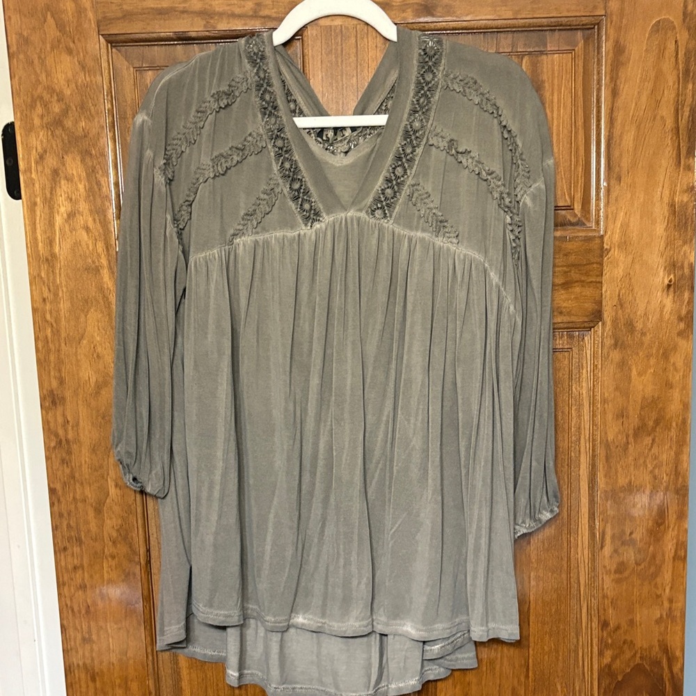 POL Gray Women's Blouse